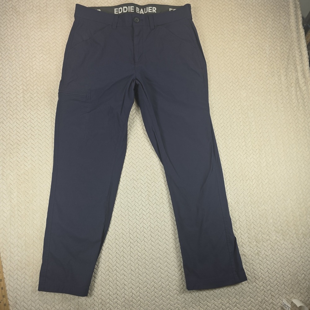 Eddie Bauer Mens 34x29 Navy Blue Guide Technical Hiking Pants